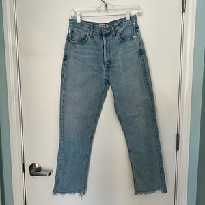AGOLDE | Riley High Rise Crop Jean | Size 28